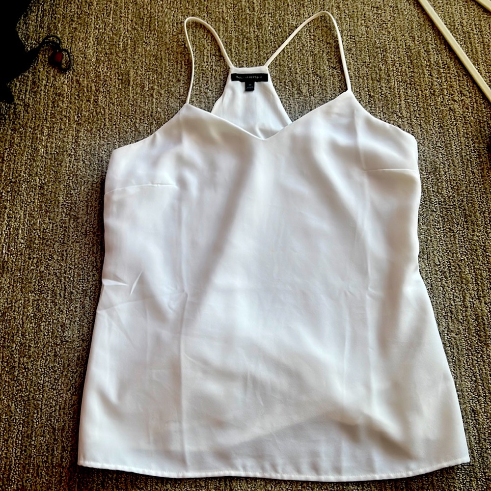 Banana republic white strappy top